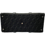 フェンディ FENDI FFロゴ 2WAYショッピングバッグ 7VA390 ブラック キャンパス/レザー メンズ トートバッグ