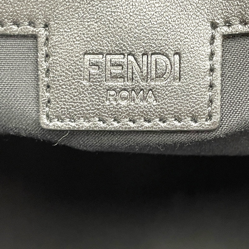 フェンディ FENDI FFロゴ 2WAYショッピングバッグ 7VA390 ブラック キャンパス/レザー メンズ トートバッグ
