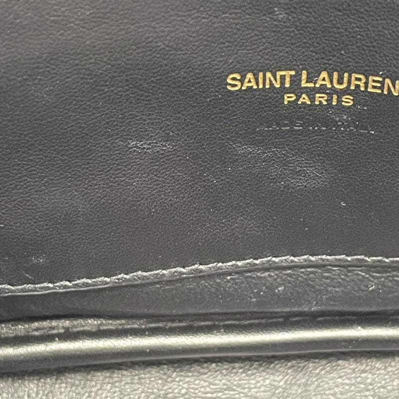 サンローラン SAINT LAURENT ルーチェーンショルダー 612579 ダークグリーン GD金具 キャビア レディース ショルダーバッグ