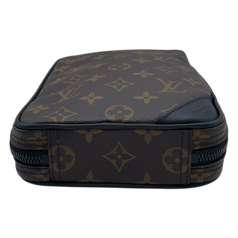 ルイ・ヴィトン LOUIS VUITTON ソーラーレイ ユティリティ サイドバッグ M44477 ブラウン モノグラム・マカサー メンズ ショルダーバッグ