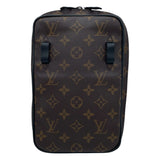 ルイ・ヴィトン LOUIS VUITTON ソーラーレイ ユティリティ サイドバッグ M44477 ブラウン モノグラム・マカサー メンズ ショルダーバッグ