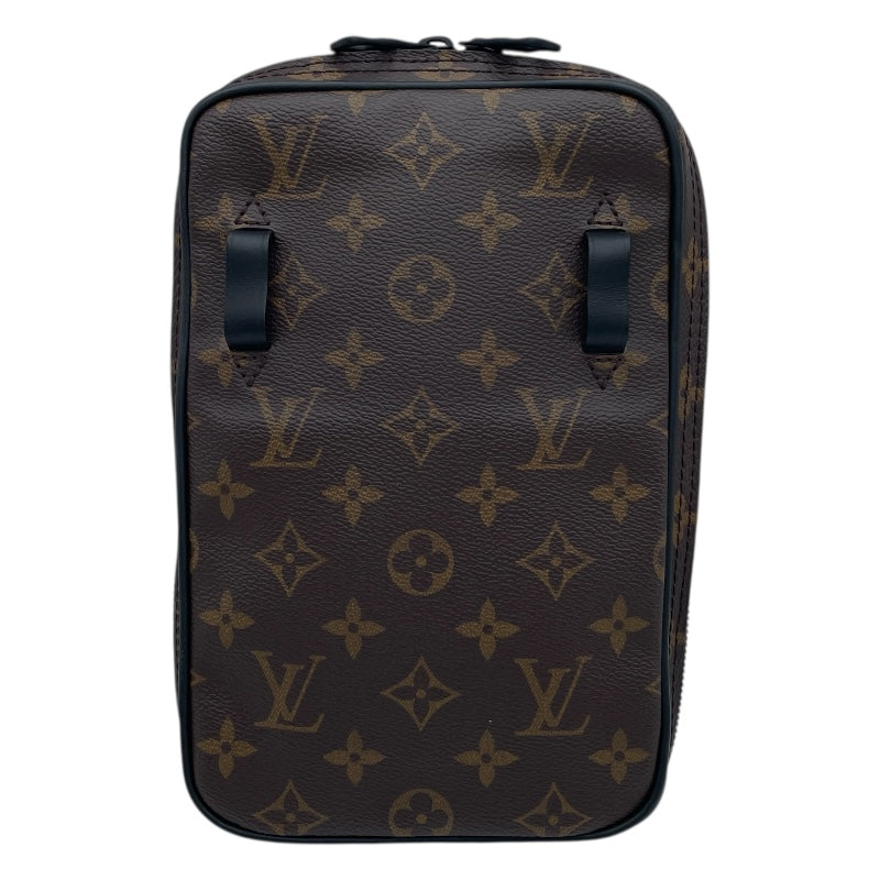 ルイ・ヴィトン LOUIS VUITTON ソーラーレイ ユティリティ サイドバッグ M44477 ブラウン モノグラム・マカサー メンズ ショルダーバッグ