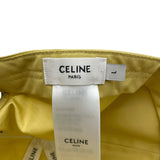 セリーヌ CELINE フロントロゴ刺繍ベースボールキャップ 2AUA1969P イエロー コットン ユニセックス その他ファッション雑貨
