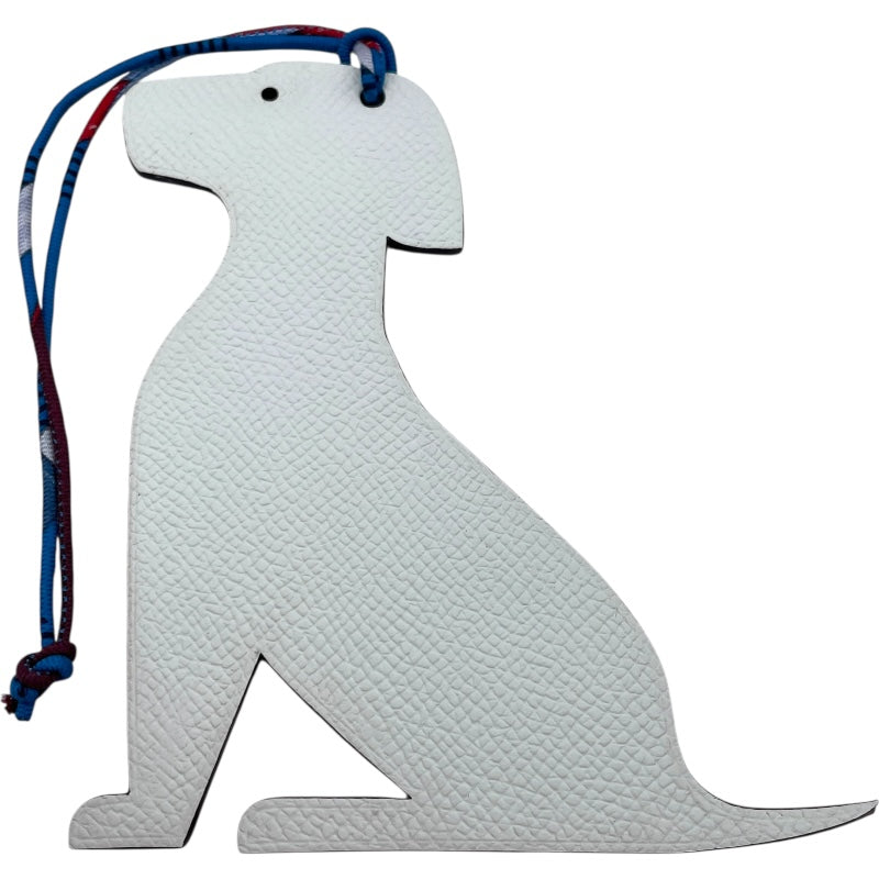 エルメス HERMES プティアッシュ チャーム ラブラドール ゴールド/ホワイト トゴ/エプソン レディース チャーム