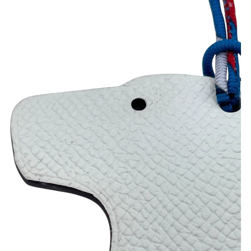 エルメス HERMES プティアッシュ チャーム ラブラドール ゴールド/ホワイト トゴ/エプソン レディース チャーム