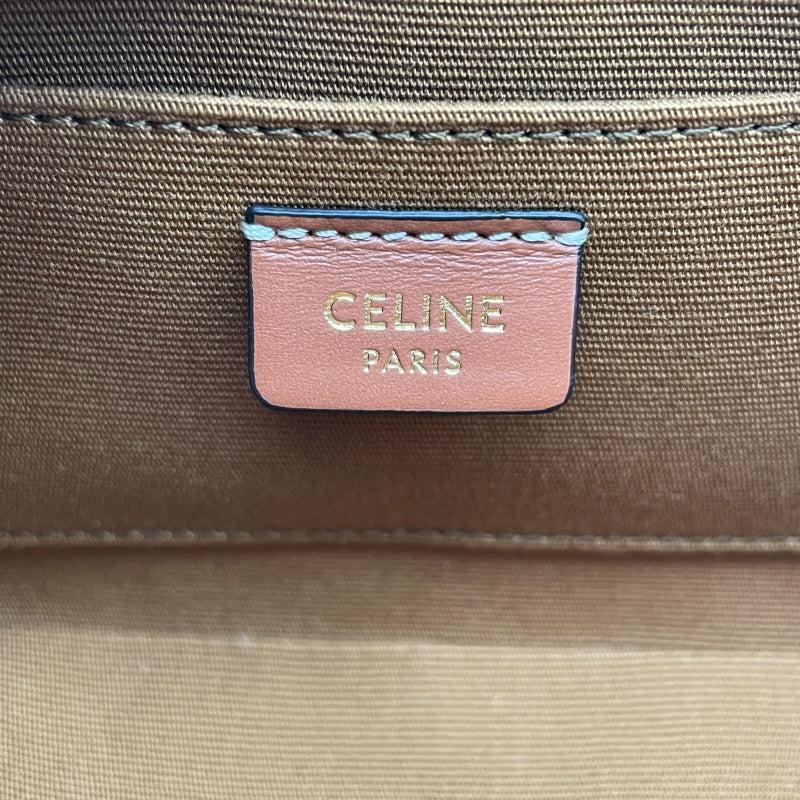 セリーヌ CELINE ミニカメラショルダー 10J582 タン トリオンフキャンバス・カーフスキン レディース ショルダーバッグ