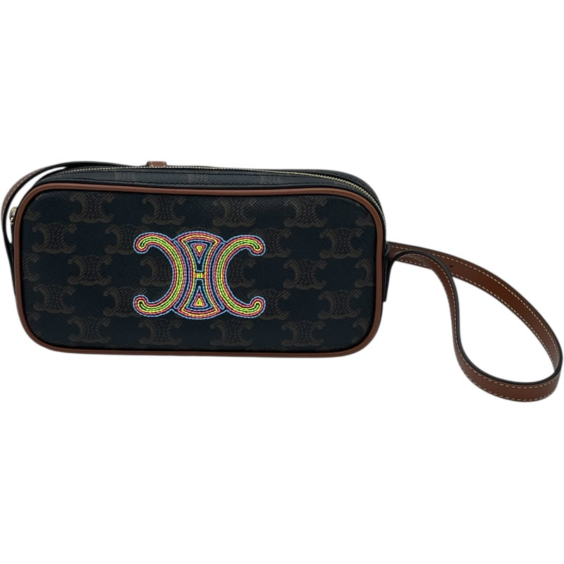 セリーヌ CELINE ミニカメラショルダー 10J582 タン トリオンフキャンバス・カーフスキン レディース ショルダーバッグ