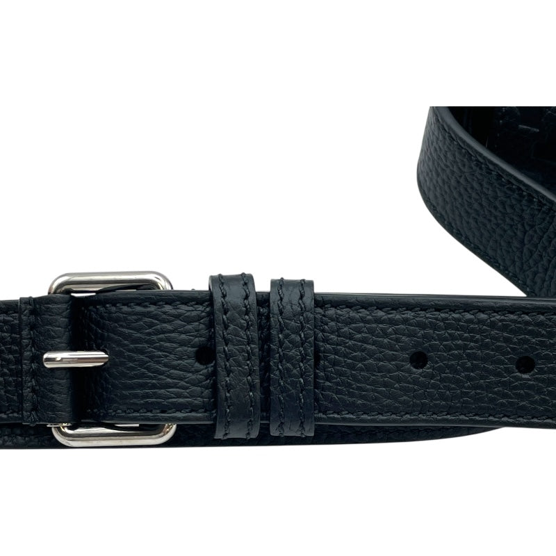 グッチ GUCCI ジャンボGG スモールメッセンジャーバッグ 760235 ブラック レザー メンズ ショルダーバッグ