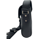 グッチ GUCCI ジャンボGG スモールメッセンジャーバッグ 760235 ブラック レザー メンズ ショルダーバッグ