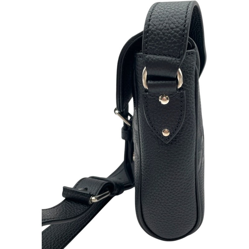 グッチ GUCCI ジャンボGG スモールメッセンジャーバッグ 760235 ブラック レザー メンズ ショルダーバッグ