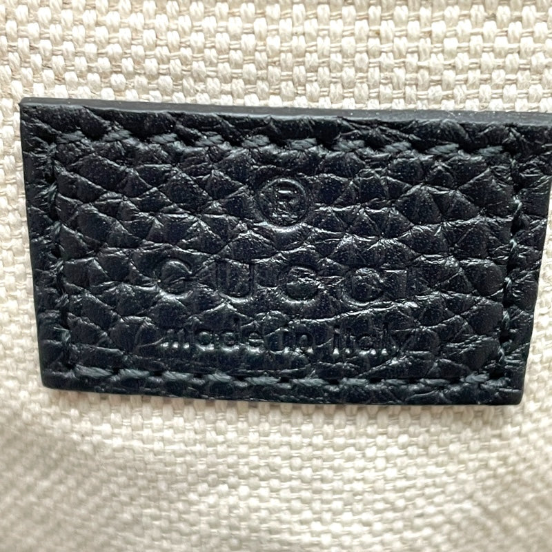 グッチ GUCCI ジャンボGG スモールメッセンジャーバッグ 760235 ブラック レザー メンズ ショルダーバッグ