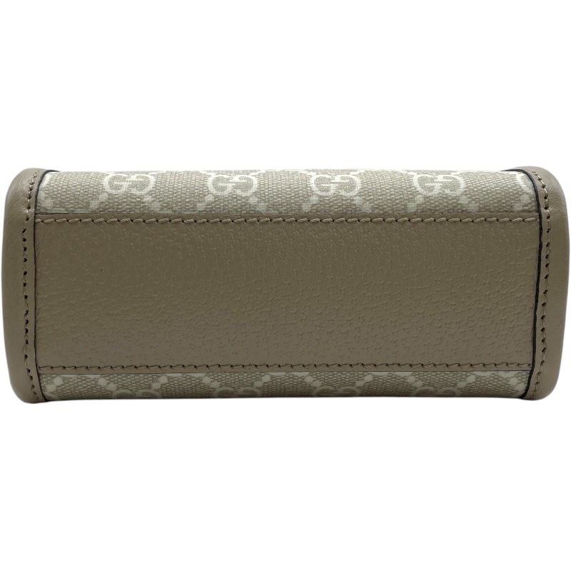 グッチ GUCCI インターロッキングG ミニトート 671623 ベージュ　ゴールド金具 GGスプリーム レディース ショルダーバッグ