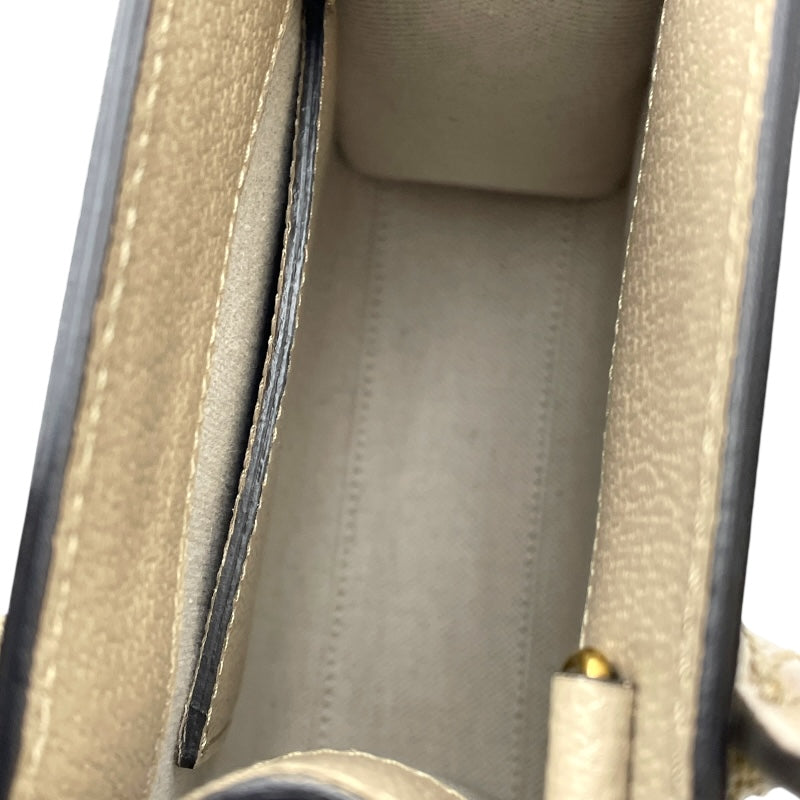 グッチ GUCCI インターロッキングG ミニトート 671623 ベージュ　ゴールド金具 GGスプリーム レディース ショルダーバッグ