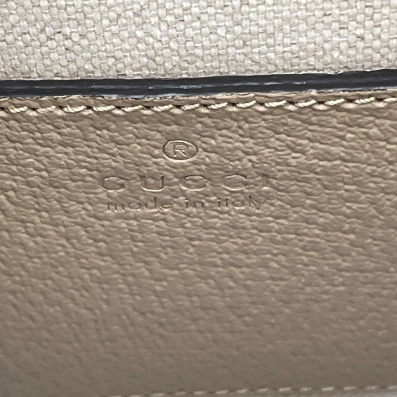 グッチ GUCCI インターロッキングG ミニトート 671623 ベージュ　ゴールド金具 GGスプリーム レディース ショルダーバッグ