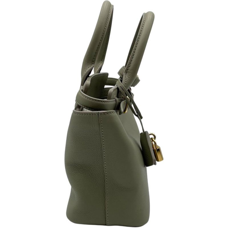 セリーヌ CELINE ティーンコンティバッグ 114543 グリーン GD金具 レザー レディース ショルダーバッグ