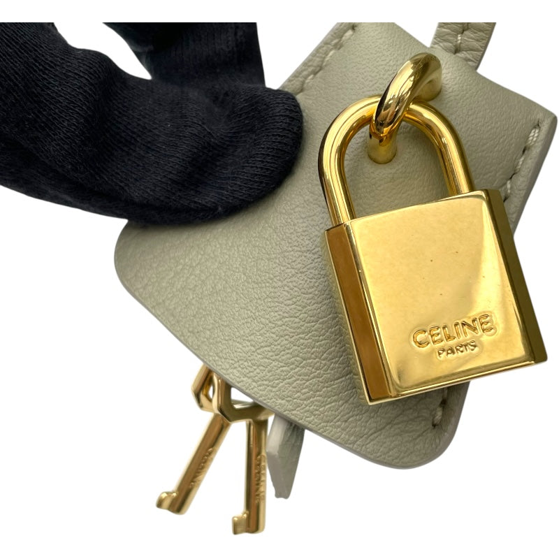 セリーヌ CELINE ティーンコンティバッグ 114543 グリーン GD金具 レザー レディース ショルダーバッグ