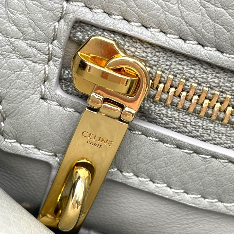 セリーヌ CELINE ティーンコンティバッグ 114543 グリーン GD金具 レザー レディース ショルダーバッグ