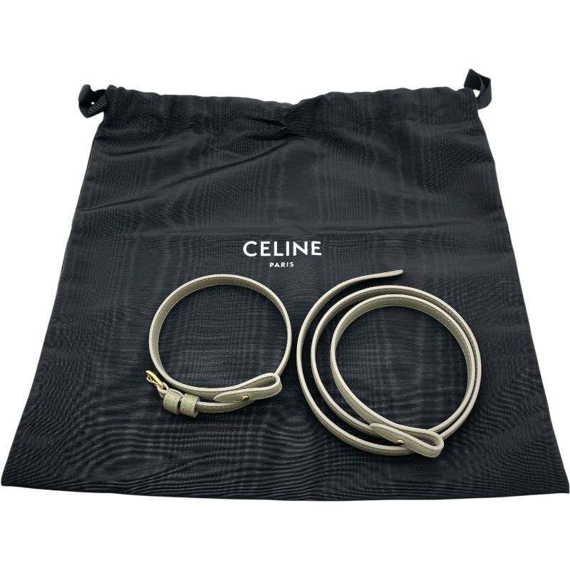 セリーヌ CELINE ティーンコンティバッグ 114543 グリーン GD金具 レザー レディース ショルダーバッグ