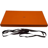 エルメス HERMES リバーシブル スカーフ ネイビー・オレンジ シルク・カシミヤ レディース スカーフ