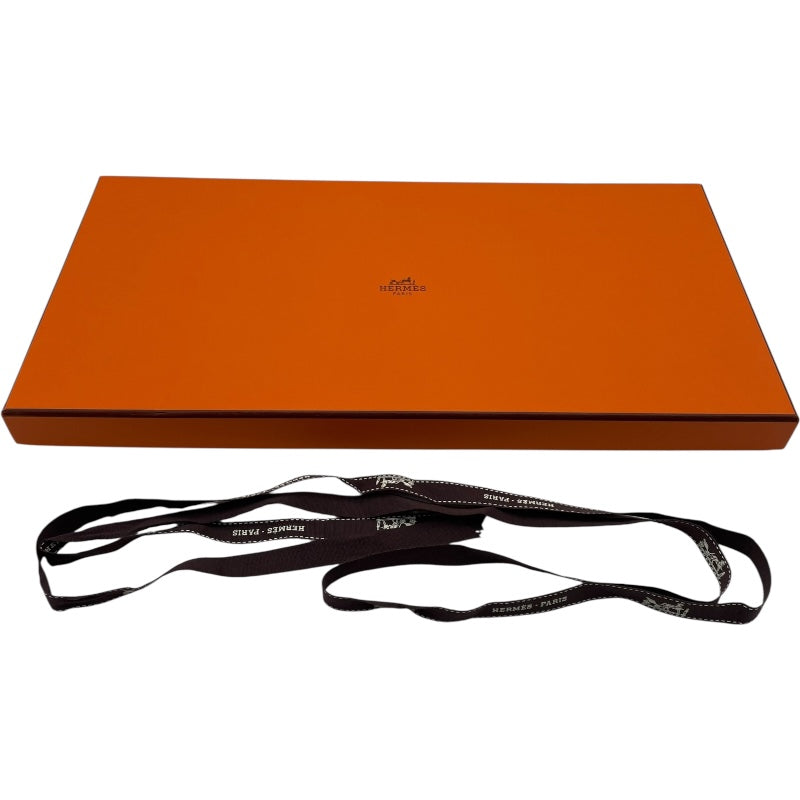 エルメス HERMES リバーシブル スカーフ ネイビー・オレンジ シルク・カシミヤ レディース スカーフ