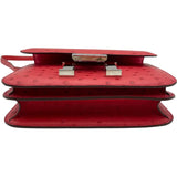 エルメス HERMES コンスタンス3ミニ C刻印 ブーゲンビリア SV金具 オーストリッチ レディース ショルダーバッグ