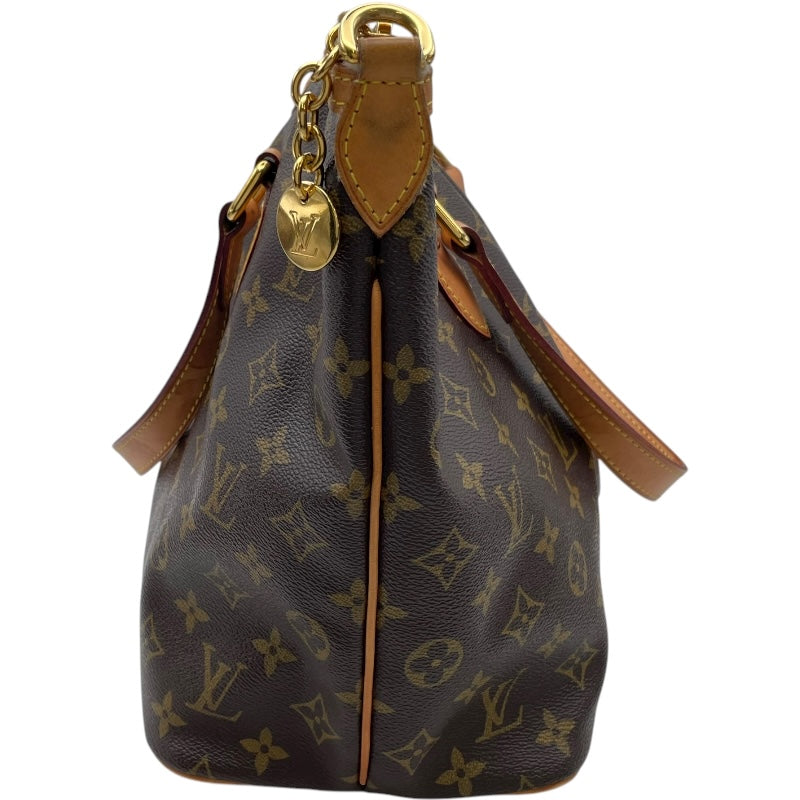 ルイ・ヴィトン LOUIS VUITTON パレルモPM M40145 ブラウン モノグラムキャンバス レディース トートバッグ