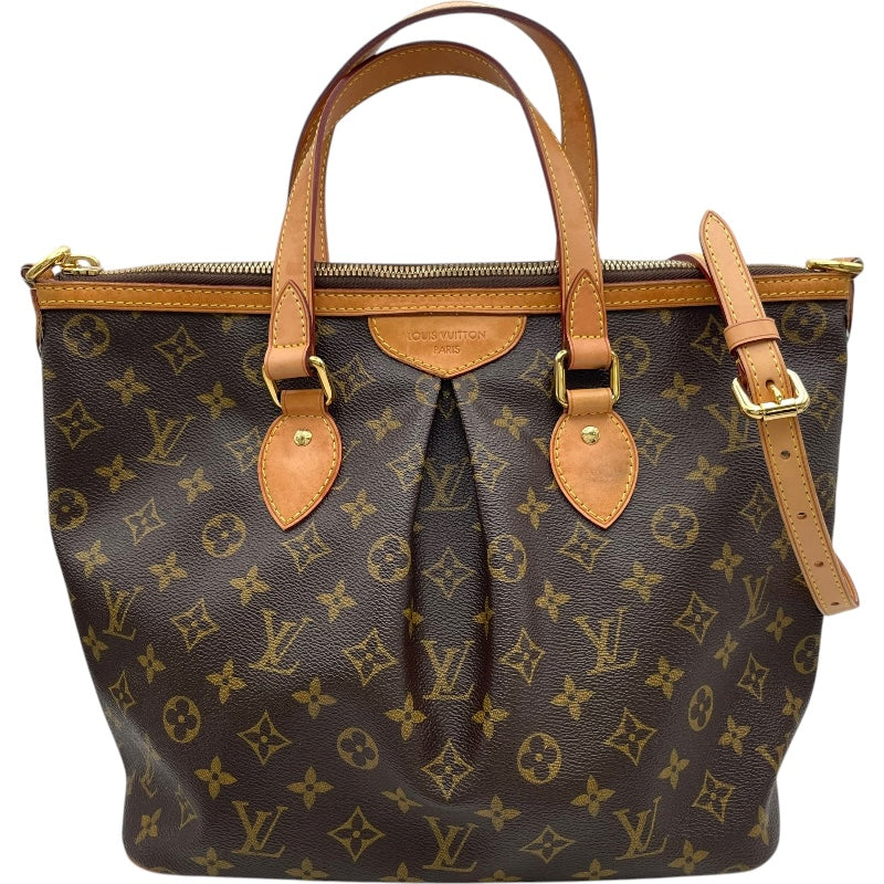 ルイ・ヴィトン LOUIS VUITTON パレルモPM M40145 ブラウン モノグラムキャンバス レディース トートバッグ