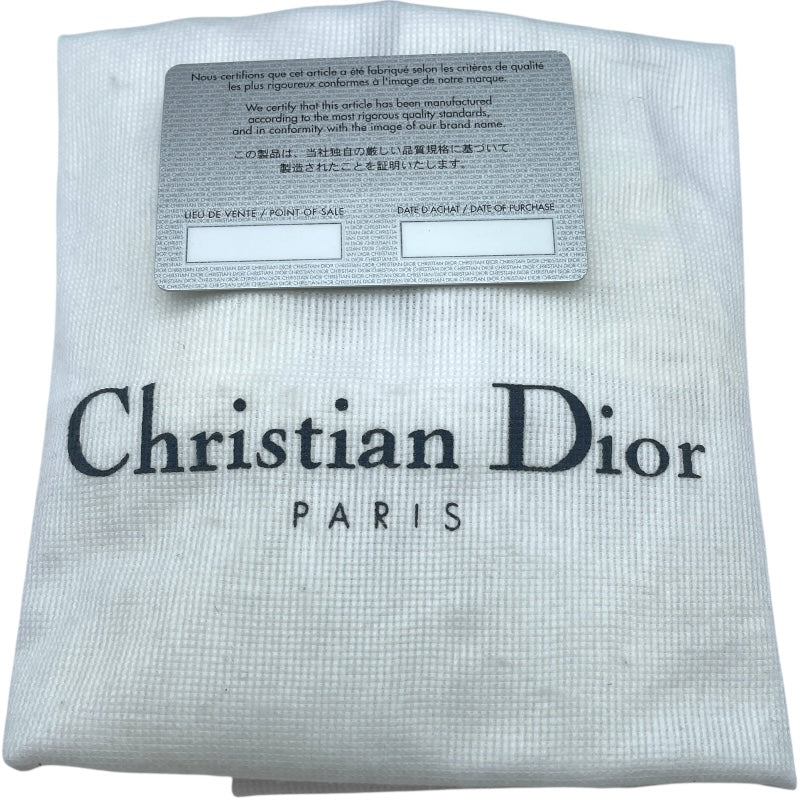 クリスチャン・ディオール Christian Dior トロッターサドルバッグ ネイビー キャンバス レディース ショルダーバッグ