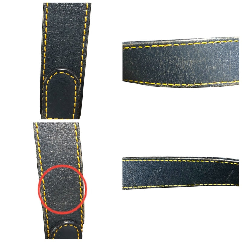 クリスチャン・ディオール Christian Dior トロッターサドルバッグ ネイビー/ゴールド金具 トロッターキャンバス レディース ハンドバッグ