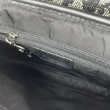 クリスチャン・ディオール Christian Dior トロッター サドルバッグ ブラック SV金具 トロッターキャンバス レディース ハンドバッグ