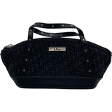 クリスチャン・ディオール Christian Dior ストリートシックミニハンドバッグ ブラック SV金具 トロッターキャンバス・レザー レディース ハンドバッグ