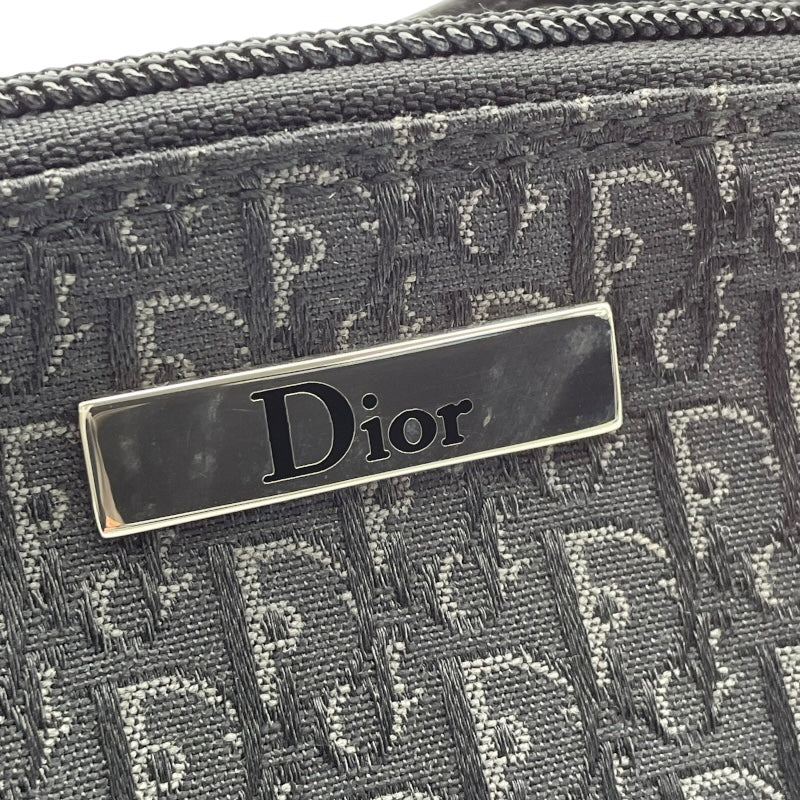 クリスチャン・ディオール Christian Dior ストリートシックミニハンドバッグ ブラック SV金具 トロッターキャンバス・レザー レディース ハンドバッグ