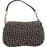 クリスチャン・ディオール Christian Dior トロッターサドルバッグ ブラウン GD金具 トロッターキャンバス レディース ショルダーバッグ