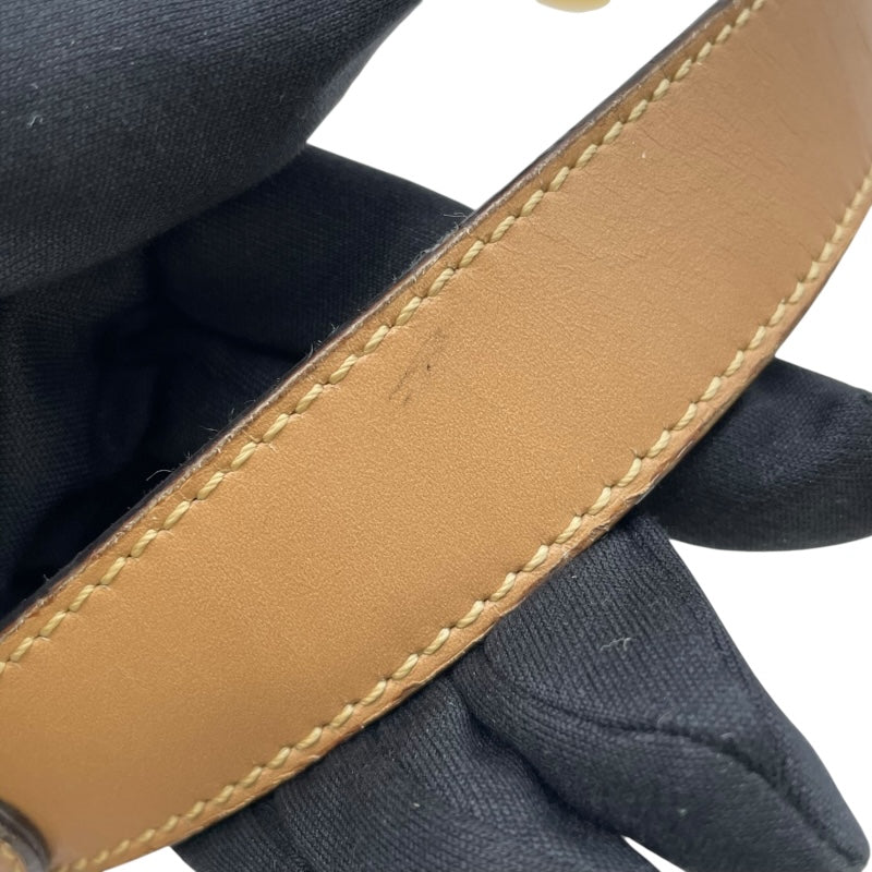 クリスチャン・ディオール Christian Dior トロッターサドルバッグ ブラウン GD金具 トロッターキャンバス レディース ショルダーバッグ