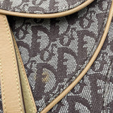 クリスチャン・ディオール Christian Dior トロッターサドルバッグ ブラウン GD金具 トロッターキャンバス レディース ショルダーバッグ