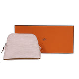 エルメス HERMES ボリードポーチ16 ライトピンク SV金具 トワル レディース ポーチ