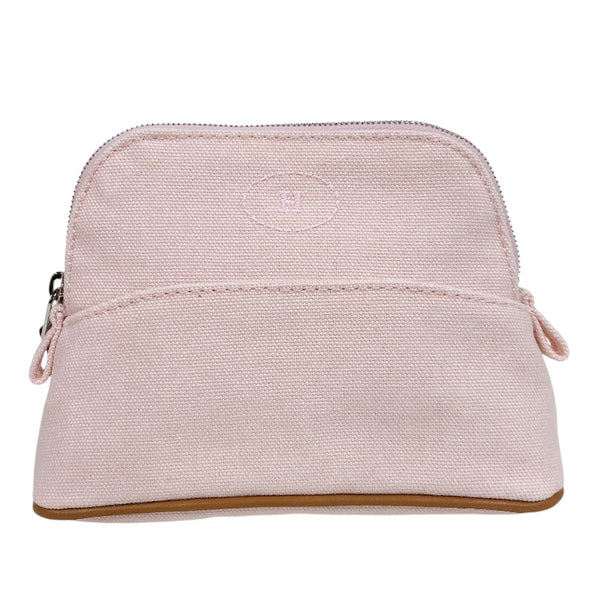 エルメス HERMES ボリードポーチ16 ライトピンク SV金具 トワル レディース ポーチ