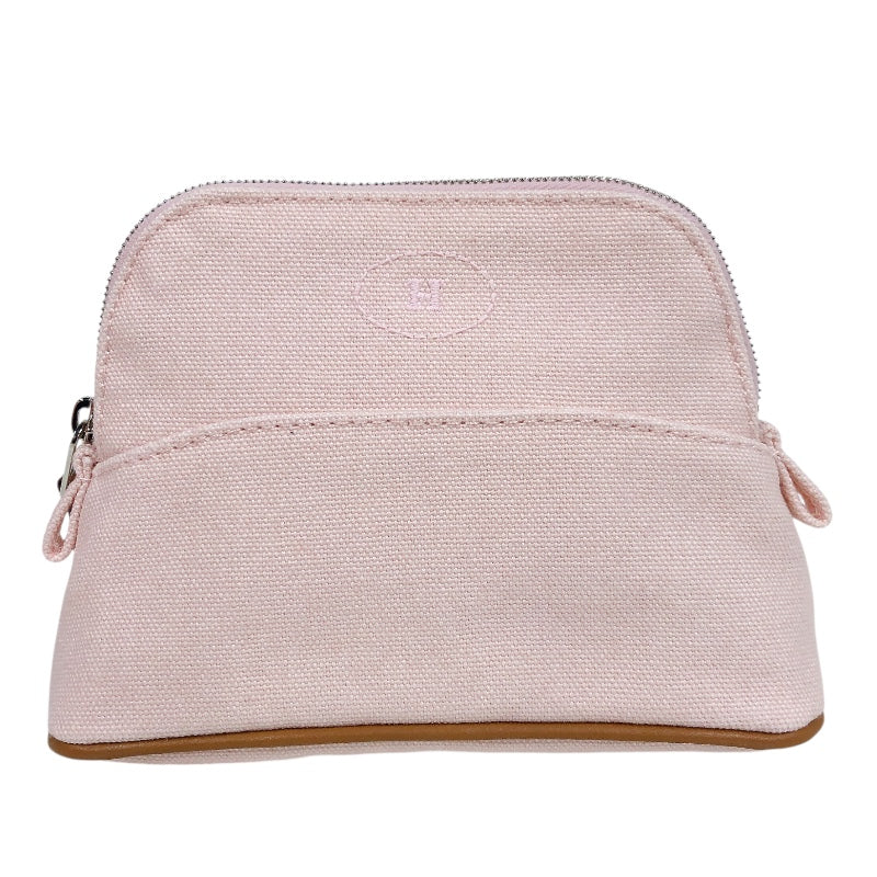 エルメス HERMES ボリードポーチ16 ライトピンク SV金具 トワル レディース ポーチ