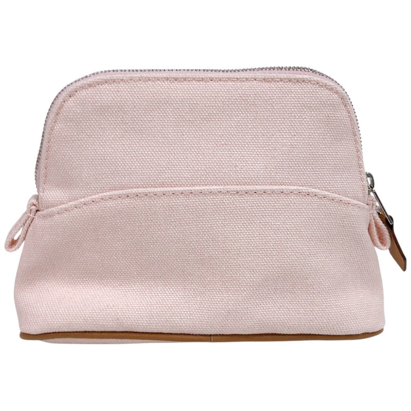 エルメス HERMES ボリードポーチ16 ライトピンク SV金具 トワル レディース ポーチ