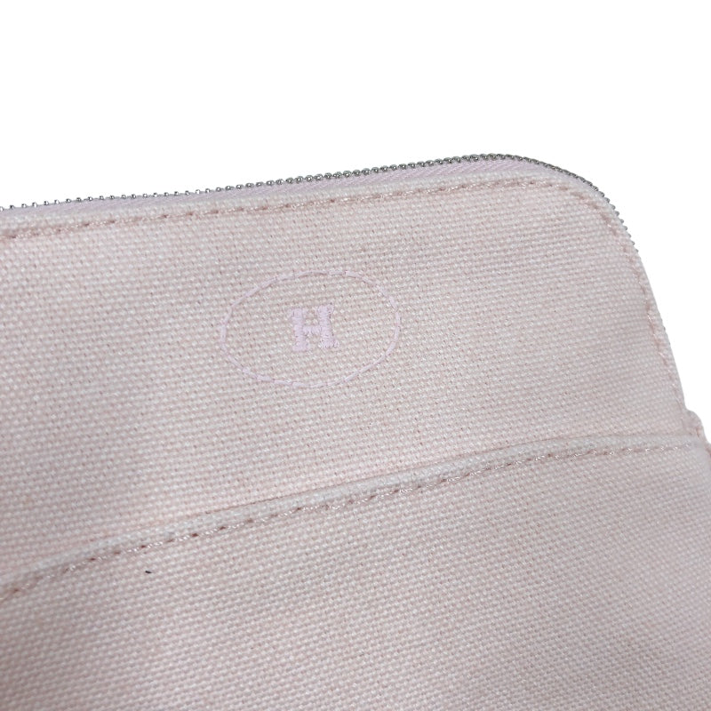 エルメス HERMES ボリードポーチ16 ライトピンク SV金具 トワル レディース ポーチ