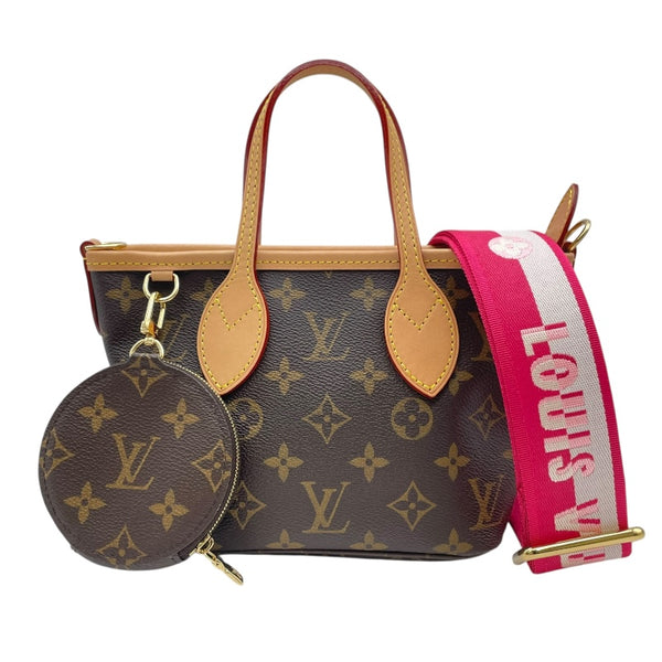 ルイ・ヴィトン LOUIS VUITTON ネヴァーフルBB M46786 ブラウンxローズペオニー モノグラムキャンバス レディース ショルダーバッグ