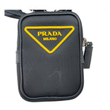 プラダ PRADA Re-Nylon サフィアーノショルダーバッグ 2VH113 ブラック ナイロン レディース ショルダーバッグ