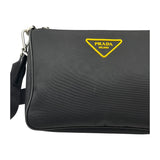 プラダ PRADA Re-Nylon サフィアーノショルダーバッグ 2VH113 ブラック ナイロン レディース ショルダーバッグ