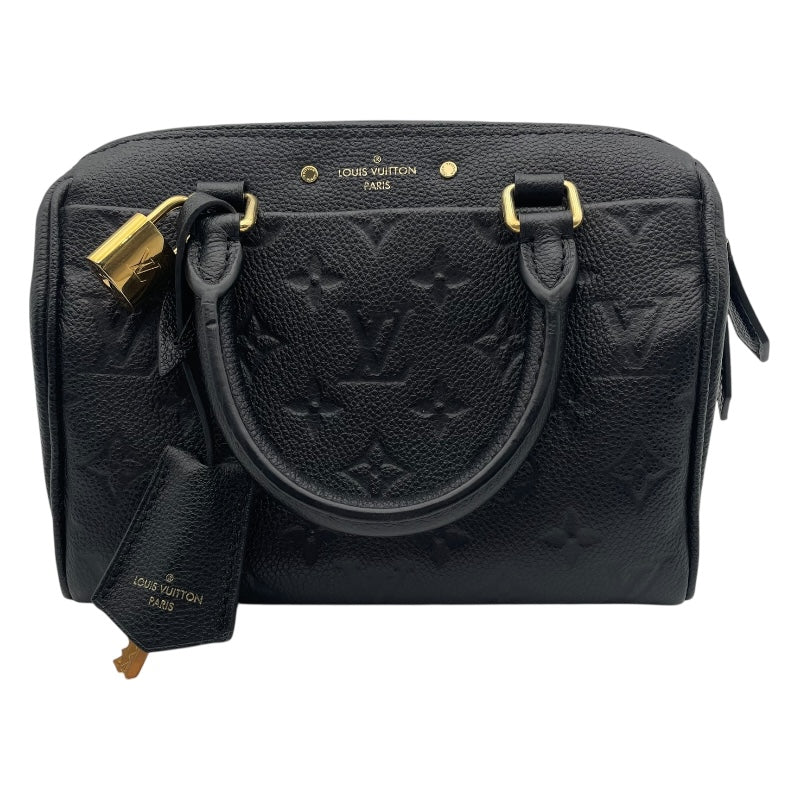 ルイ・ヴィトン LOUIS VUITTON スピーディ・バンドリエール25 M42401 ブラック モノグラム・アンプラント レディース ハンドバッグ
