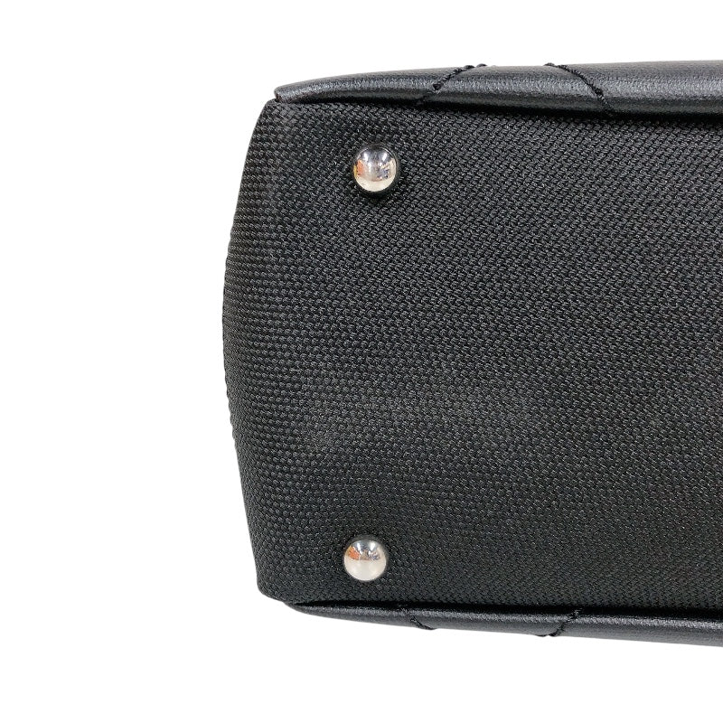 シャネル CHANEL パリビアリッツトートPM ブラック コーティングキャンバス レディース ハンドバッグ