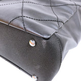 シャネル CHANEL パリビアリッツトートPM ブラック コーティングキャンバス レディース ハンドバッグ