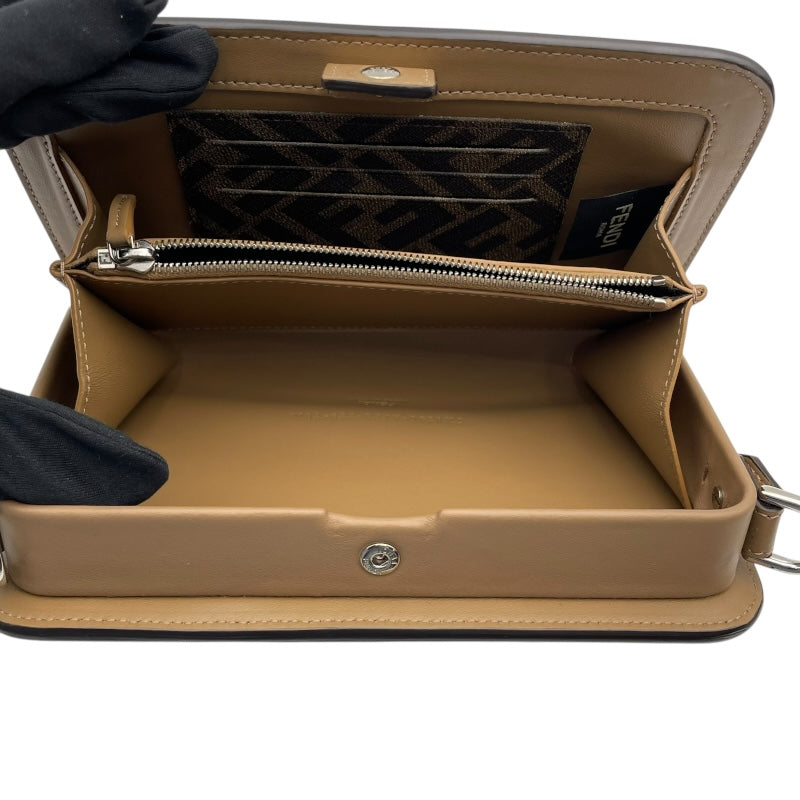 フェンディ FENDI ズッカ柄ボディバッグ 7M0346 ブラウン PVC/レザー レディース ショルダーバッグ