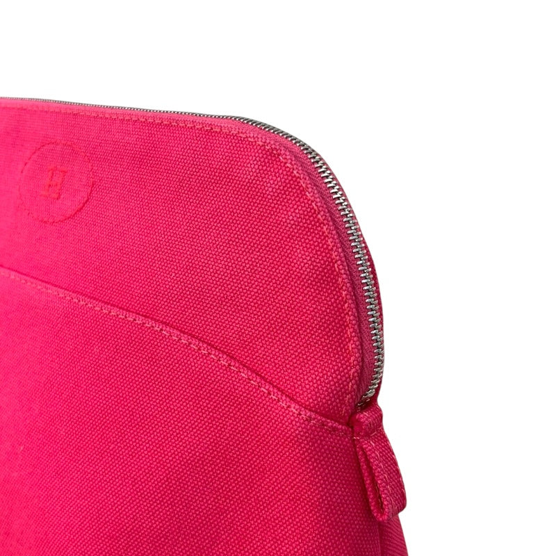 エルメス HERMES ボリードポーチMM ハイビスカス SV金具 トワル レディース ポーチ