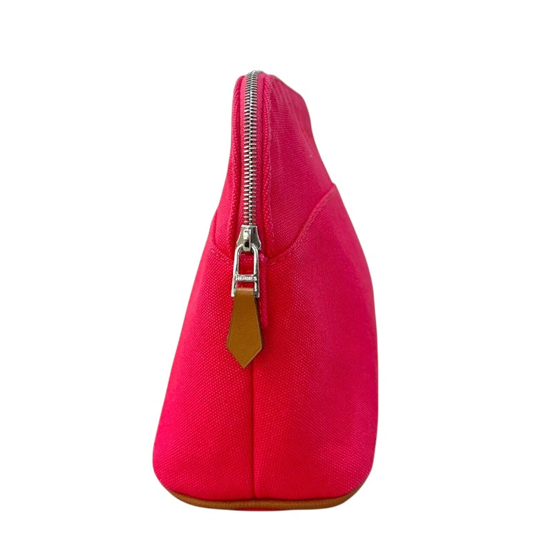 エルメス HERMES ボリードポーチMM ハイビスカス SV金具 トワル レディース ポーチ