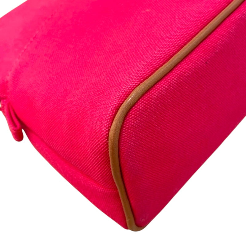 エルメス HERMES ボリードポーチMM ハイビスカス SV金具 トワル レディース ポーチ
